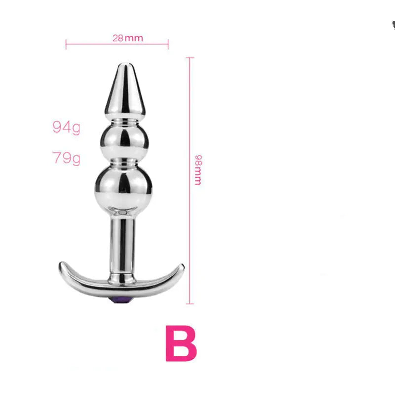 Metal Anal Toy Set for Adult Pleasure and Exploration