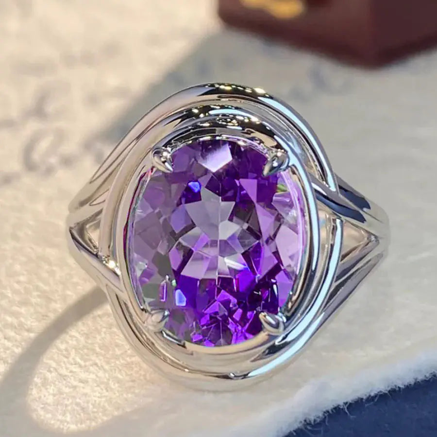 Amethyst Fashion Ring for Women
